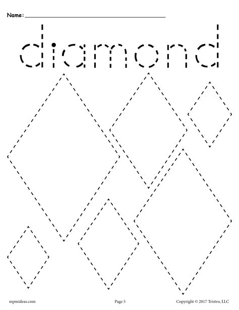 diamond traces|trace diamond shape.